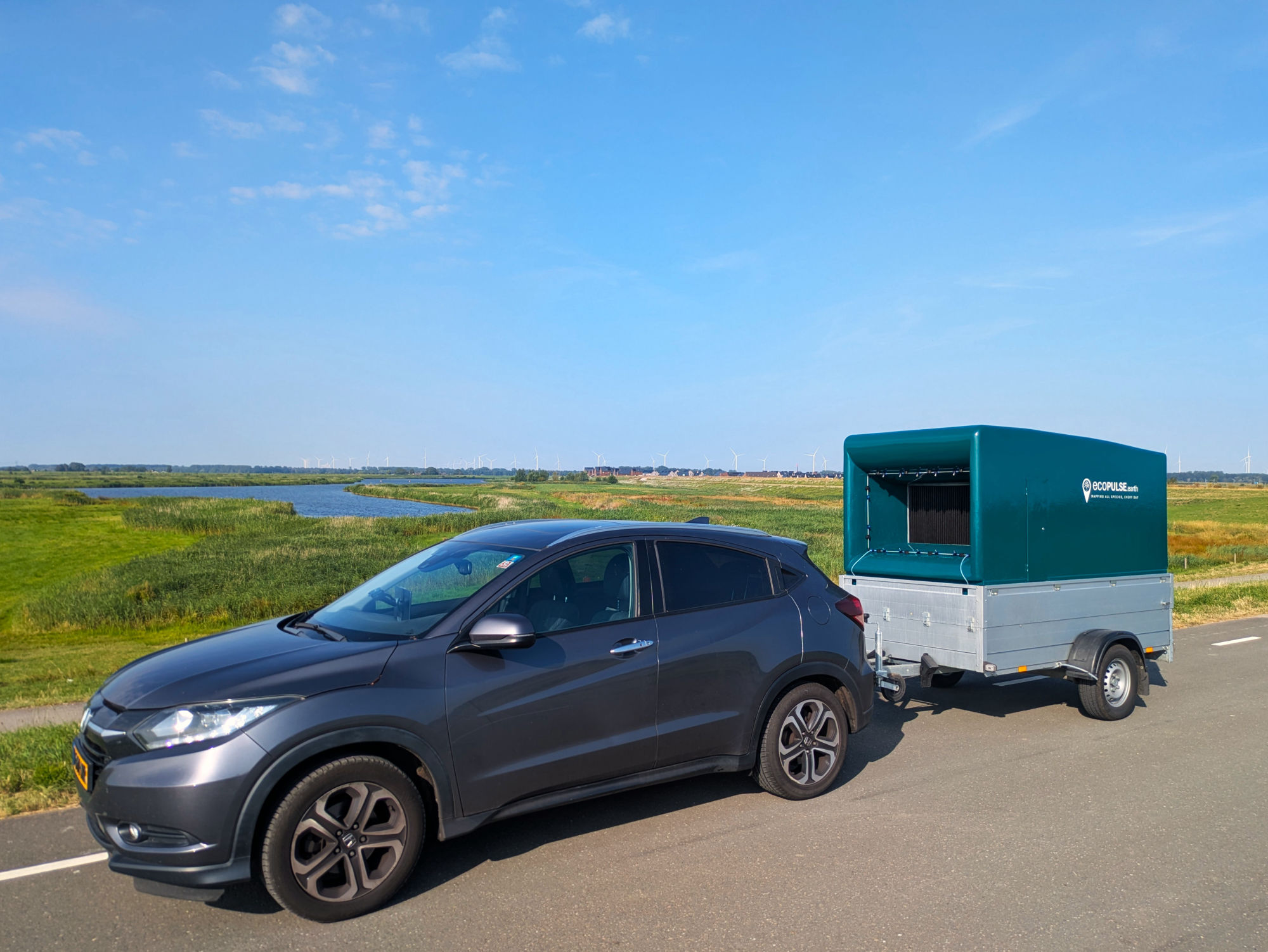 ecoPULSE.earth mobiele lucht eDNA bemonstering trailer